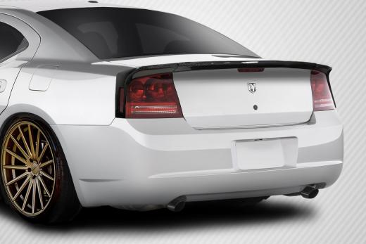 Carbon FIber RKS 3pc Rear Deck Spoiler 06-10 Dodge Charger